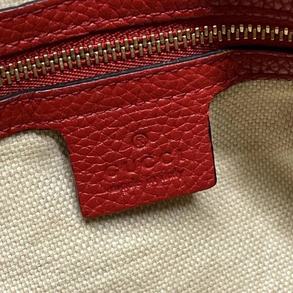 GUCCI Soho Red Leather - Handbag - Picture 16 of 16